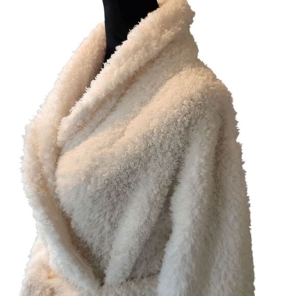 NEW Ulta Soft Plush Robe White Women’s Size Large XL with Belt - Picture 8 of 13